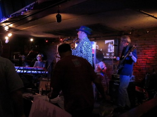 This is the closest I could get to a shot of the full band...