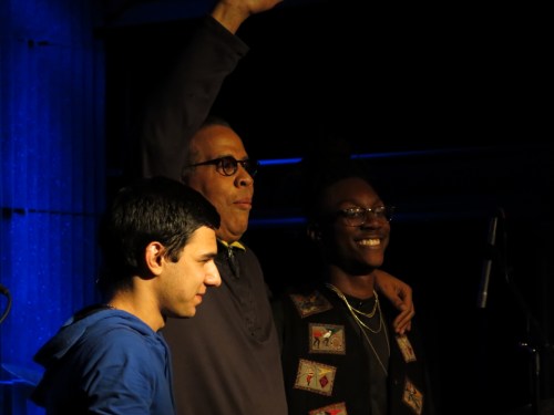 Beka Gochiashvili, Stanley, and Mike Mitchell (l to r)