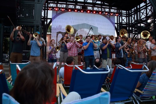 The Party Band, stage right