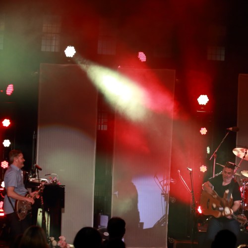 Ed connecting with the stuffed monkey