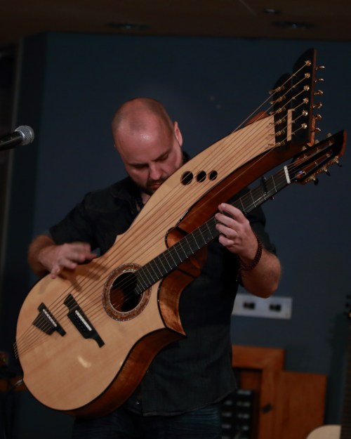 Andy on the harpguitar