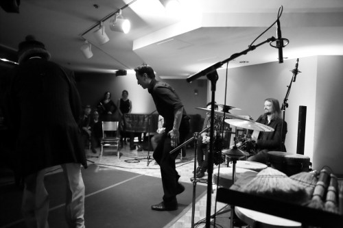 Tupac Mantilla adding percussive hands to the dance