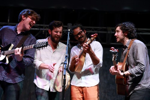 Don Mitchell, David Senft, Auyon Mukharji, Harris Paseltiner (l to r)