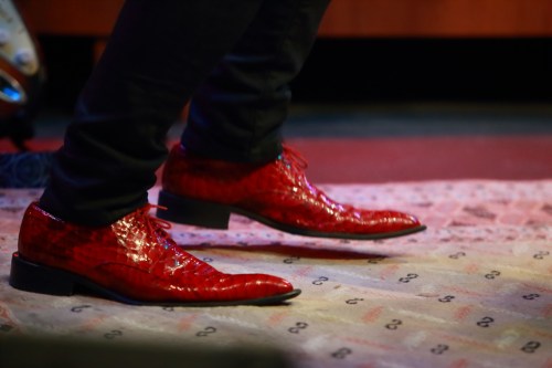 Roberto Morbioli's red shoes!