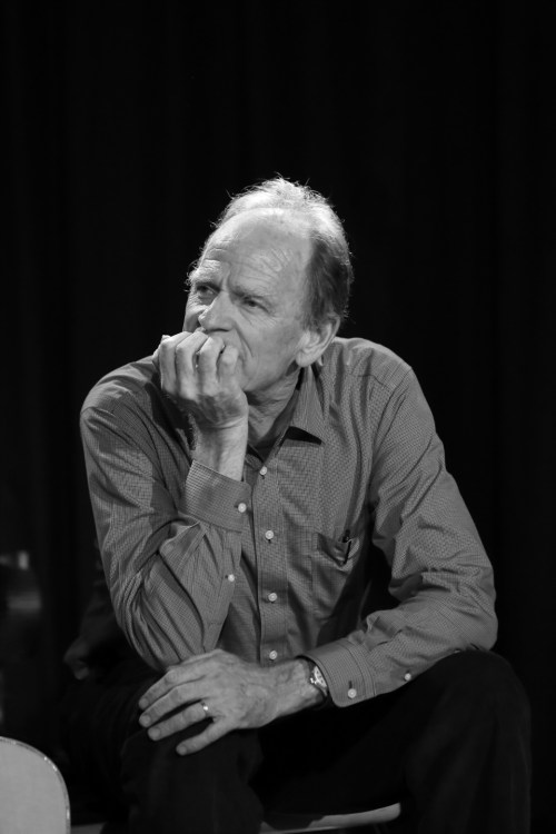 Livingston Taylor listening intently to Matt Cusson